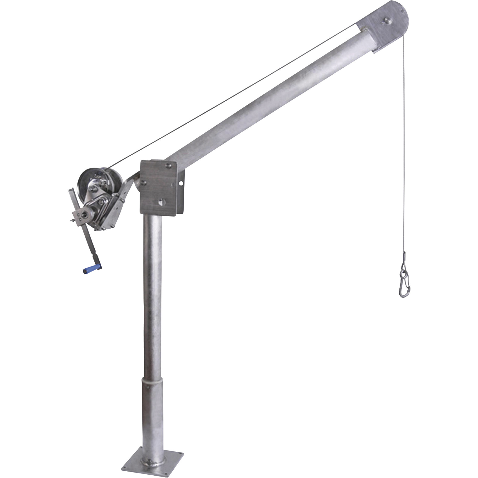 Endurance Marine Davit / Deck Crane With Stainless Steel Hand Winch, 500lb. Capacity, Stainless Steel, Model# E500SW